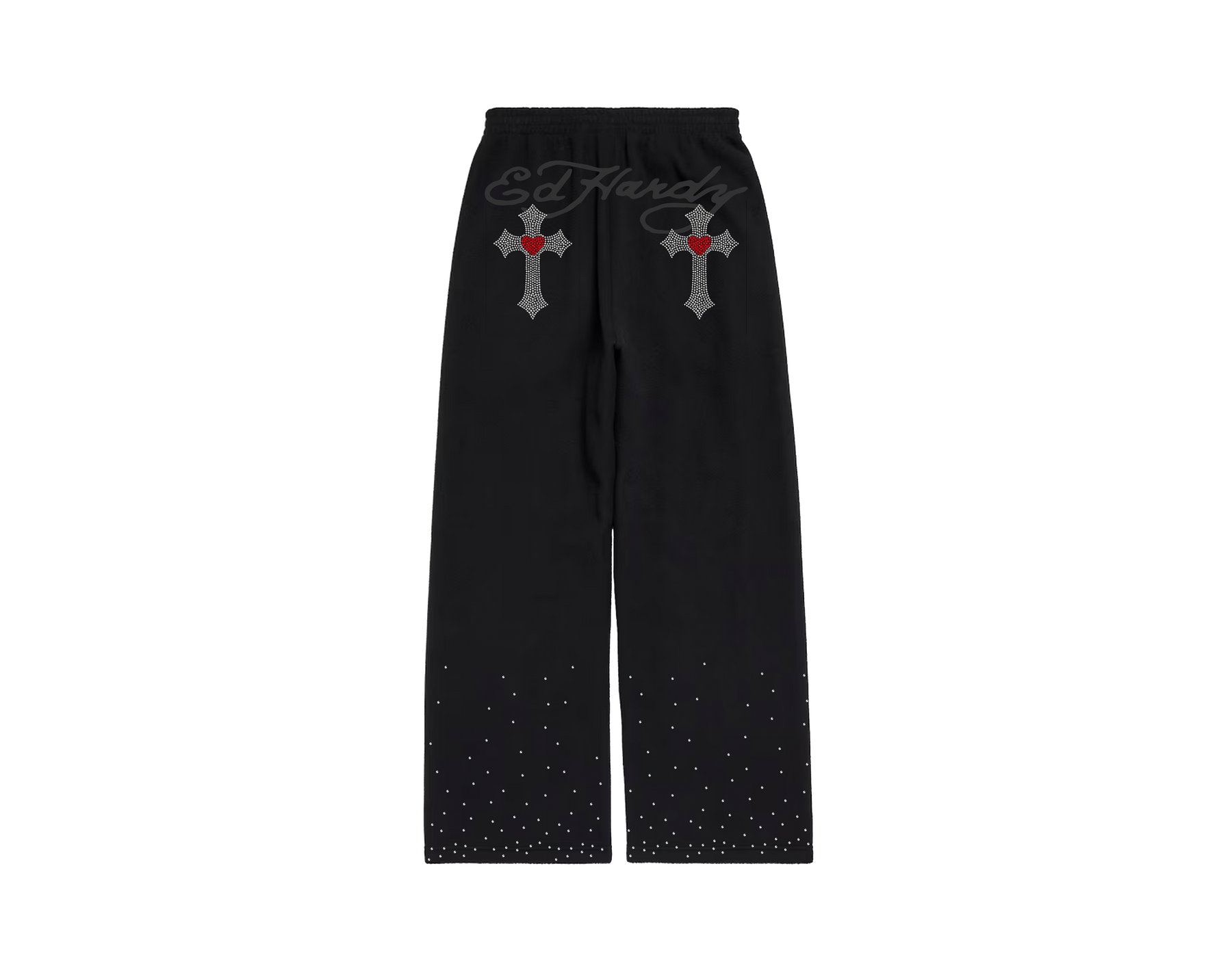 Ed Hardy x Matuê "Cruz" Calça Moletom Preta