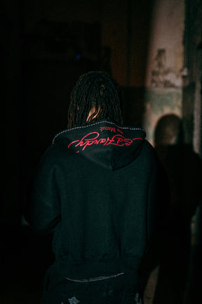 Ed Hardy x Matuê "Cruz" Moletom Zip Up Preto