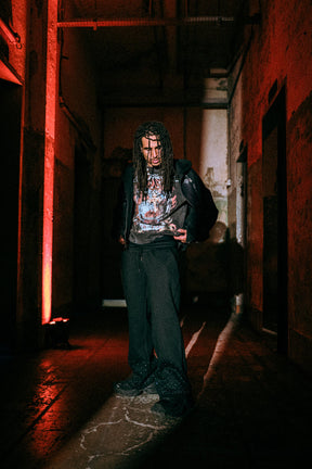 Ed Hardy x Matuê "Cruz" Calça Moletom Preta