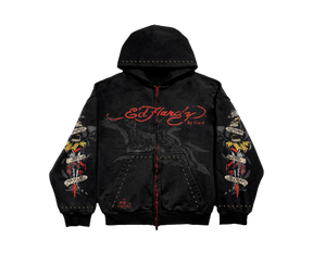 Ed Hardy x Matuê "By Matuê" Moletom Zip Up Preto